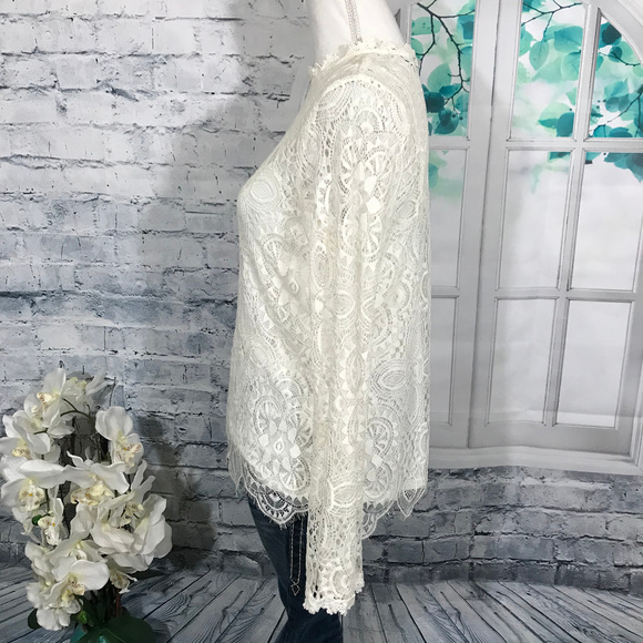 Simply Styled Lace Blouse Sz M (F31) - Picture 3 of 8